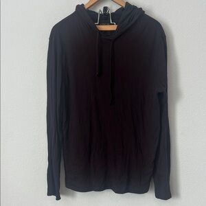 Vince Burgundy Hoodie Pima Cotton Sweatshirt